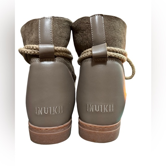 INUIKII Classic Platform Winter Boots Women Taupe Pantone Mocha Mousse Color - Picture 7 of 10